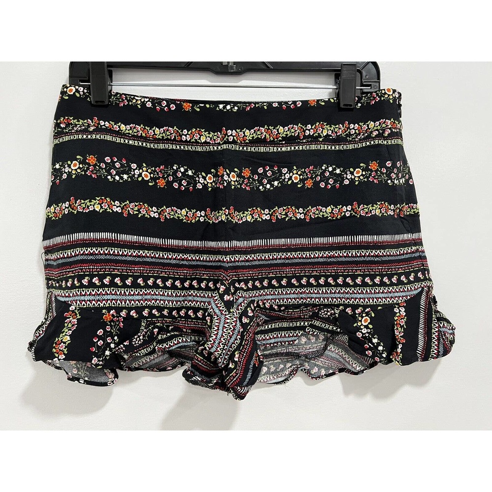 2/$25 ⭐️ Black Blue Green Pink Red Floral Striped Shorts With Pockets S 2